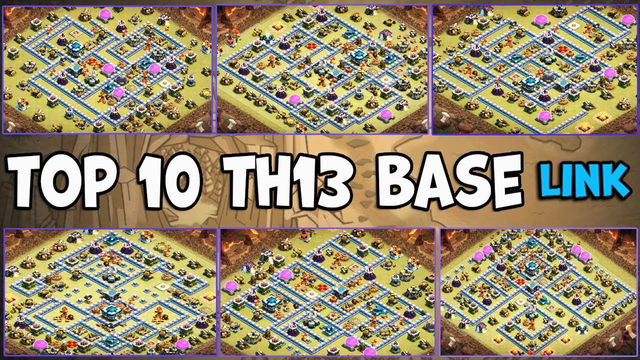 TOWN HALL 13 BASE WITH *COPY LINK* TH 13 BASE LAYOUT Clash of Clans th...